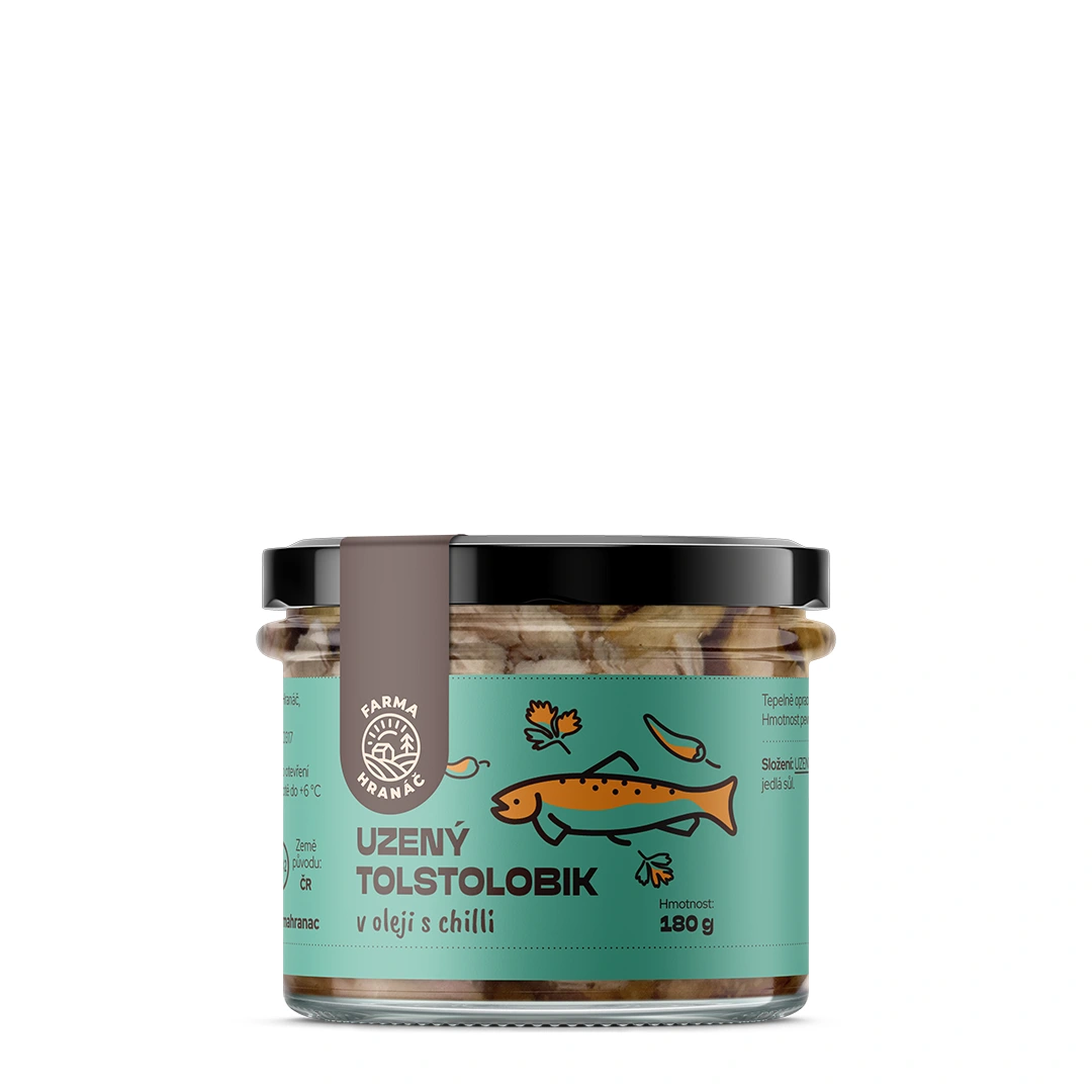 180_uzeny tolstobik s chilli_na web Uzený tolstolobik v oleji s chilli - Obrázek 1